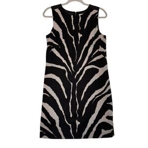 Ann Taylor Loft Women's Animal Print Sleevless Career Dress Sz 6
